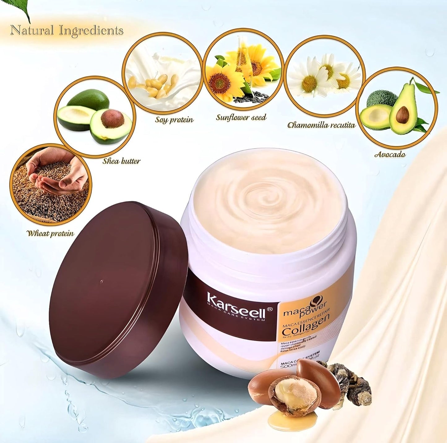 Mascarilla HydraCollagen - Hidrata tu Cabello en Profundidad - 500ml