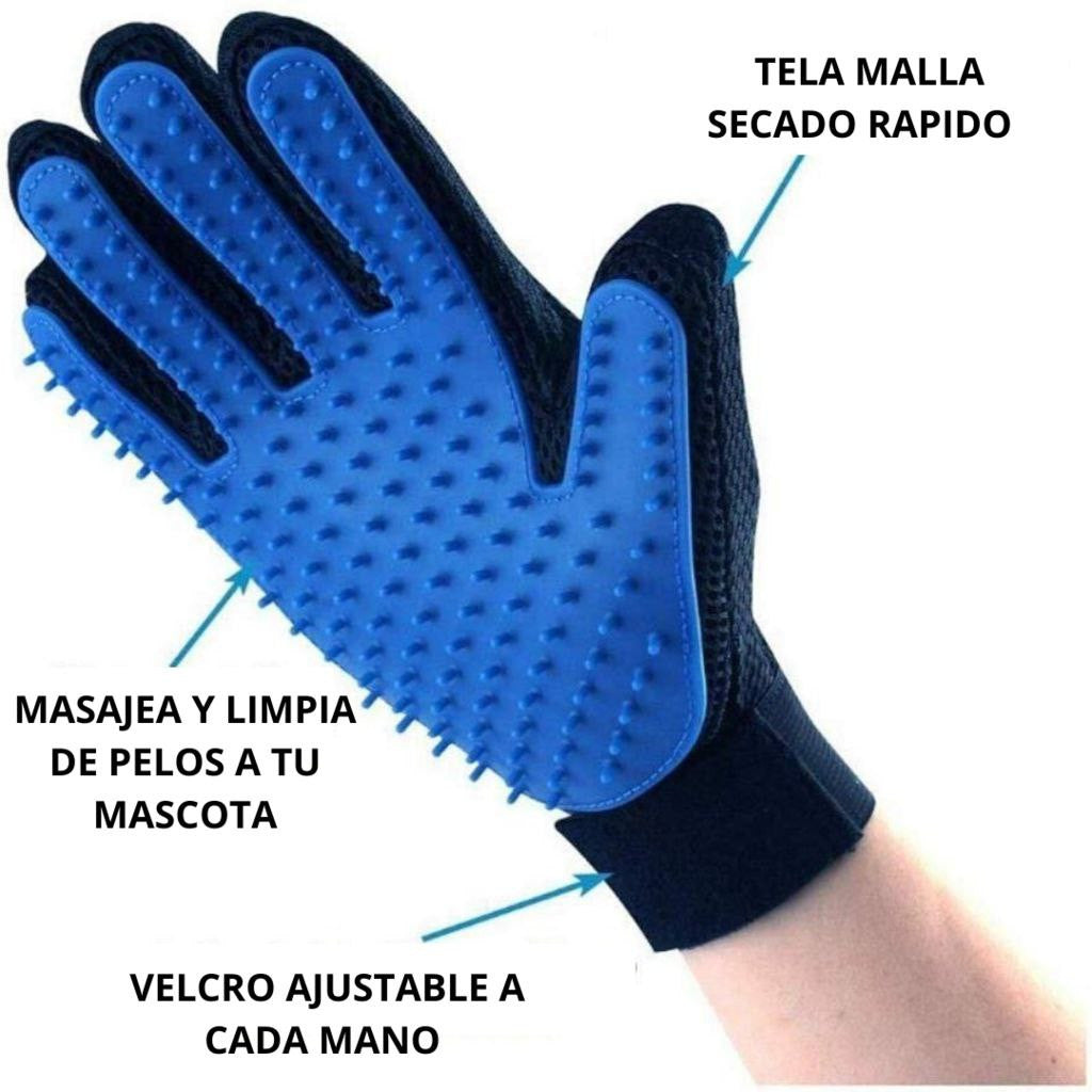 "Guante de Silicona Eliminador de Pelos: ¡Libera a tu Mascota del Pelaje!"